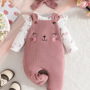 Conjunto corduroy gatita