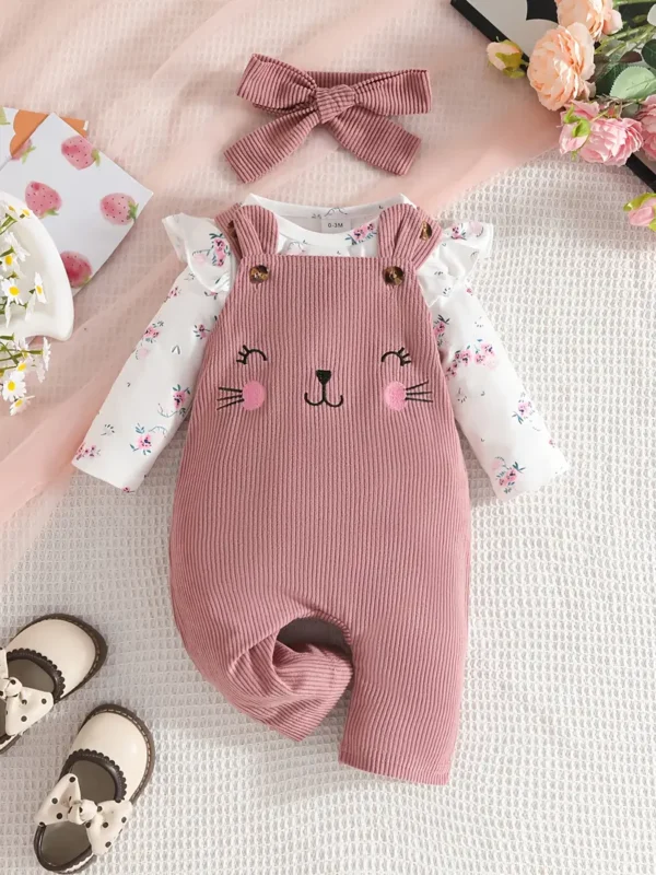 Conjunto corduroy gatita