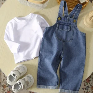 Overol jeans + Polo