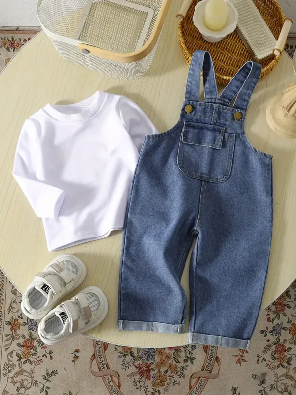 Overol jeans + Polo