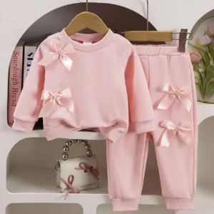 Conjunto Lazos Pink