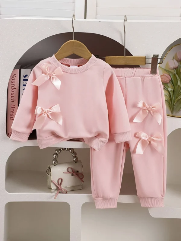 Conjunto Lazos Pink
