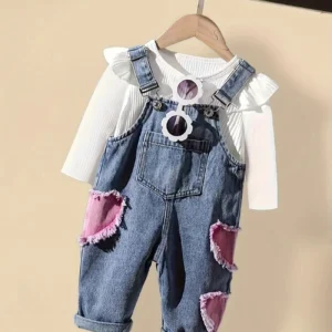 Conjunto overol g más Polo mangas largas