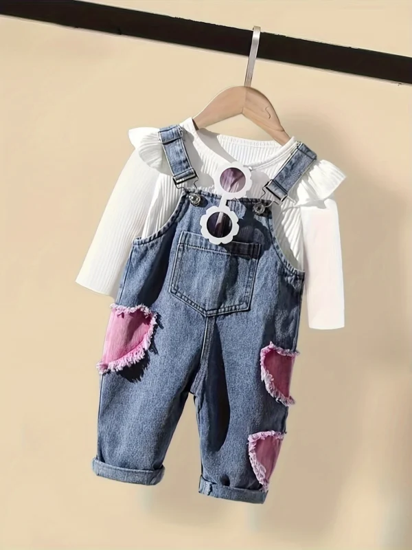 Conjunto overol g más Polo mangas largas