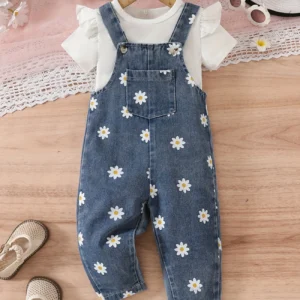 Overol jeans y Polo