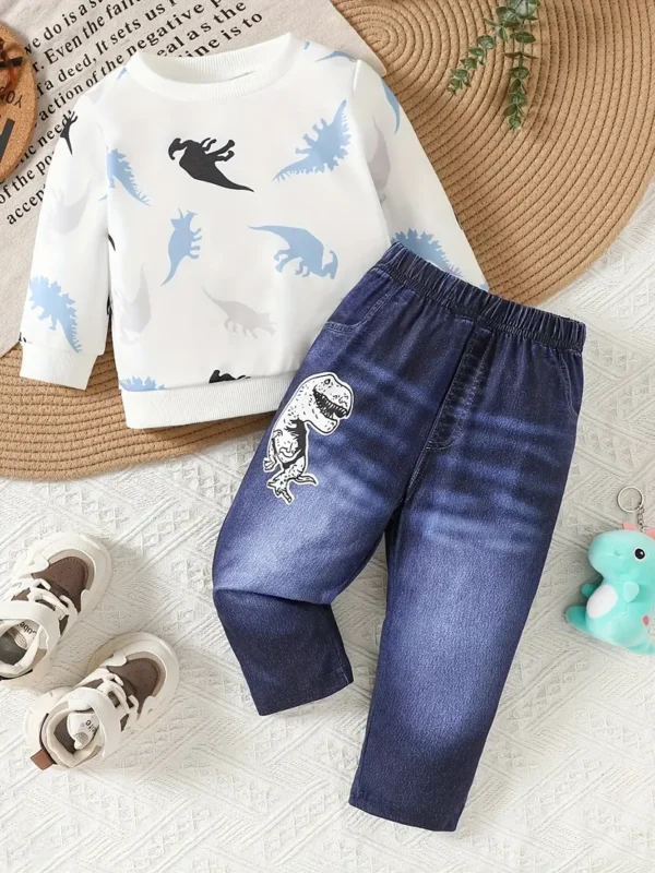 Conjunto de Dino Azul