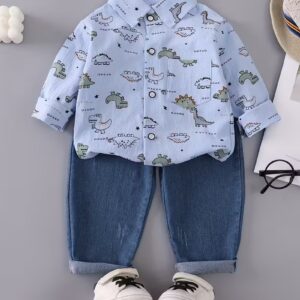 Conjunto sky blue Dino