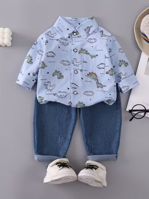 Conjunto sky blue Dino