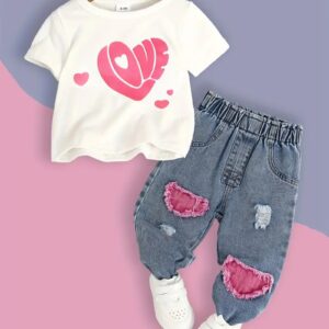 Conjunto pink corazón