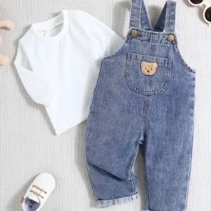 Conjunto Overol Oso + polo