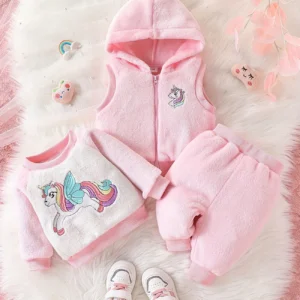 CONJUNTO 3 PIEZAS UNICORNIO 12-18