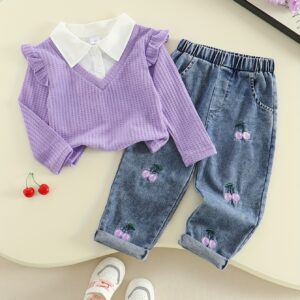 CONJUNTO CEREZA MORADO 4-5