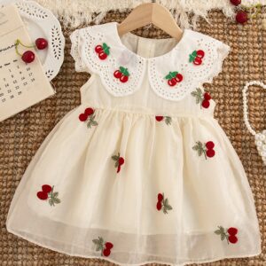 VESTIDO CUELLO BB CEREZA