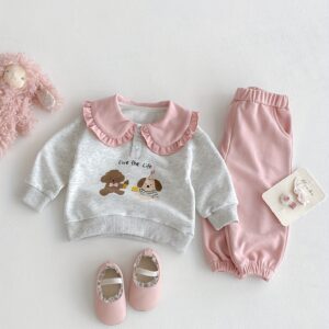 CONJUNTO GREY PINK 2 PIEZAS 12-18