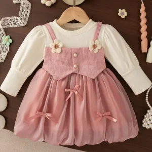 VESTIDO PINK FLOR 2-3