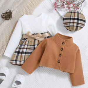 VESTIDO 3 PIEZAS KHAKI 2-3