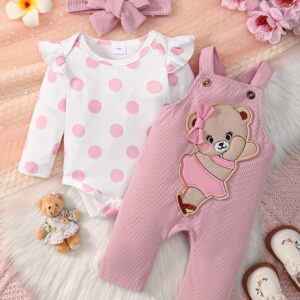 OVEROL PINK OSO 12-18