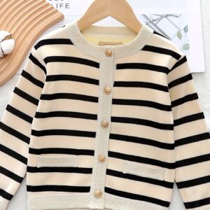 CARDIGAN ABRIGADOR CREM 5-6