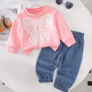 CONJUNTO PINK LAZO 12-18