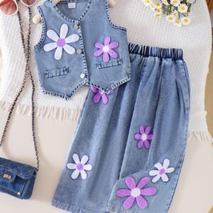CONJUNTO FLORES LILA 2 PZS