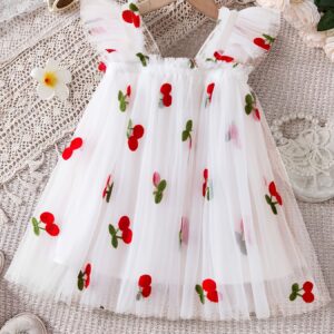 VESTIDO CEREZA TULL