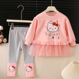 CONJUNTO HELLO KITTY TULL 2 PIEZAS